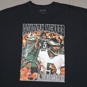 Philadelphia Eagles Shirt Mens 2XL Black Donovan McNabb Syracuse Orange NFL NCAA